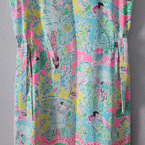 Lilly Pulitzer Marlie Stretch Shift Dress size 0 Style#004112 - Picture 8 of 8